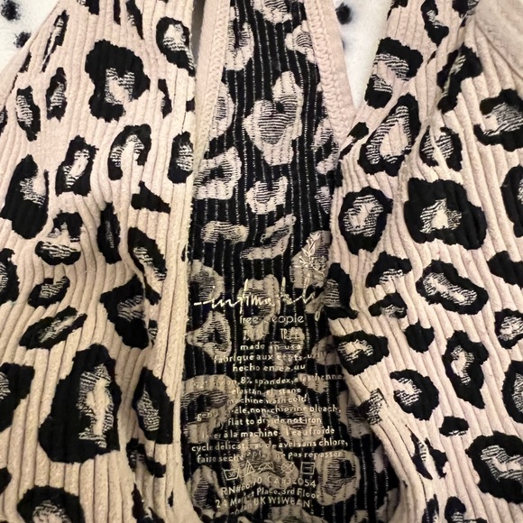 free people cheetah print bra top - Picture 2 of 3